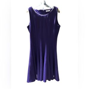 Calvin Klein Deep Purple Sleeveless Dress